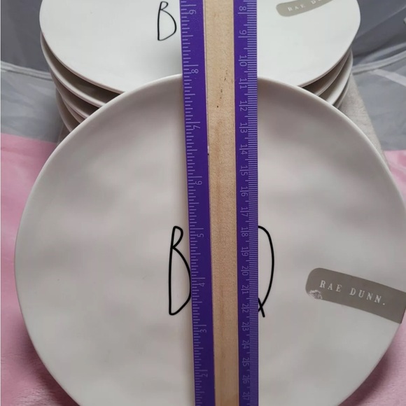 New Rae Dunn Melamine Summertime Set of 6 BBQ 8" Plates Indoor/Outdoor - Picture 2 of 5